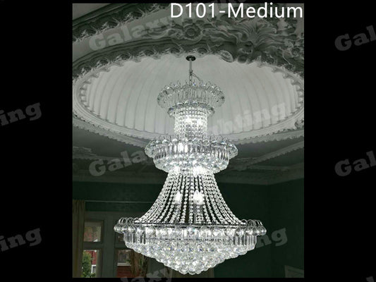 Crystal Chandelier D101-1.2M ，Three Sizes - Galaxy Lighting NZ