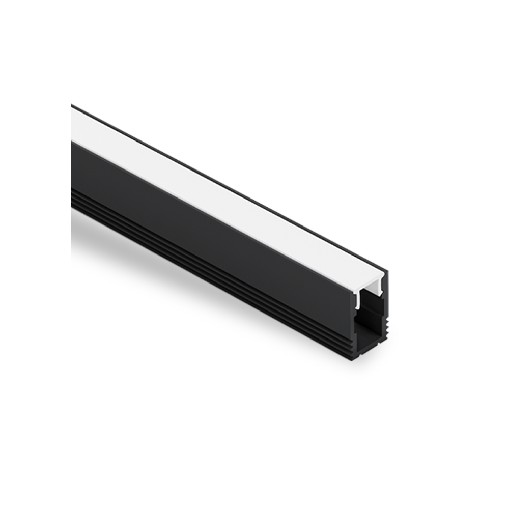 LS0812 Compact Surface Aluminium Profile, 2.5m