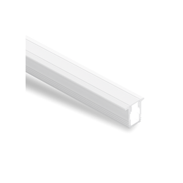 LS1212 Recessed Aluminium Profile, 2.5m - White