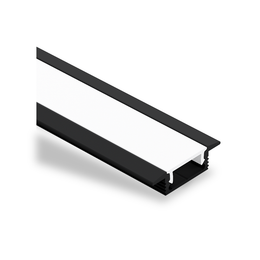 LE2507 Recessed Aluminium Profile with Flange, 2.5m