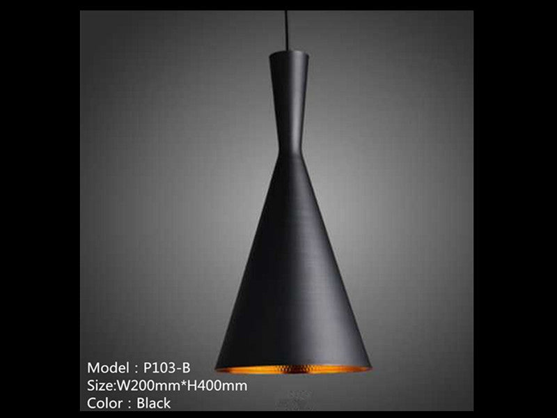 Black Modern Pendant Light P103-B - Galaxy Lighting NZ