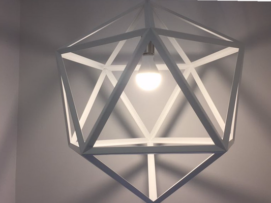 White Pendant Light,Two Sizes P124-60cm - Galaxy Lighting NZ