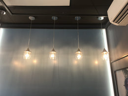 Silver Pendant Light, P172-Silver - Galaxy Lighting NZ