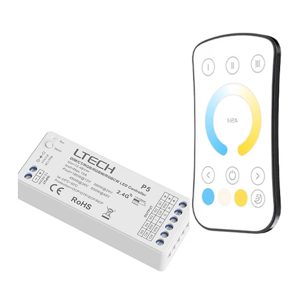 Tunable White LED Strip Remote Controller Kit