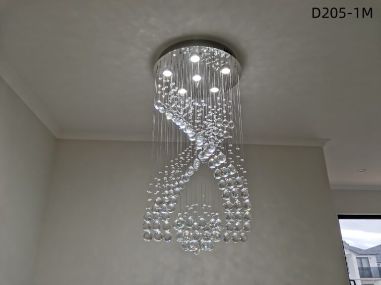 Crystal Drop Light D205-1.5m - Galaxy Lighting NZ